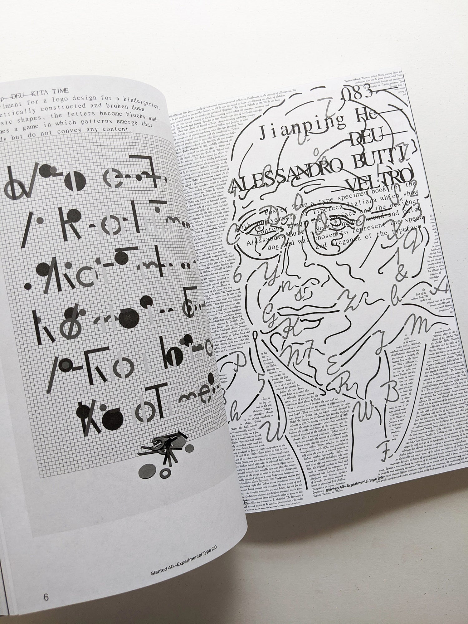 Slanted #40 Experimental Type 2.0 (extended bw reprint)