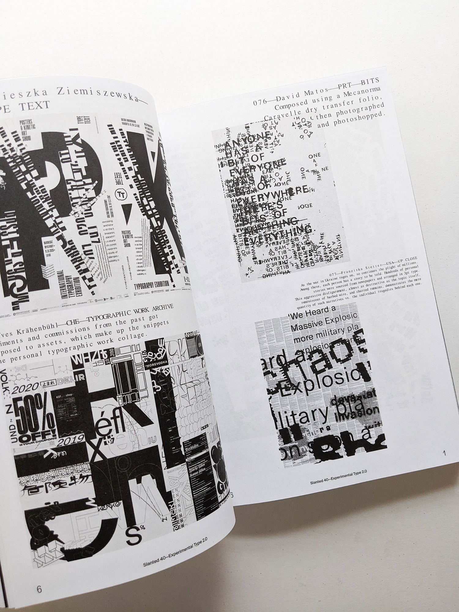 Slanted #40 Experimental Type 2.0 (extended bw reprint)