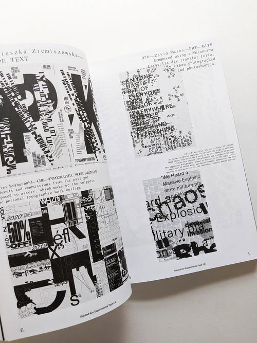 Slanted #40 Experimental Type 2.0 (extended bw reprint)