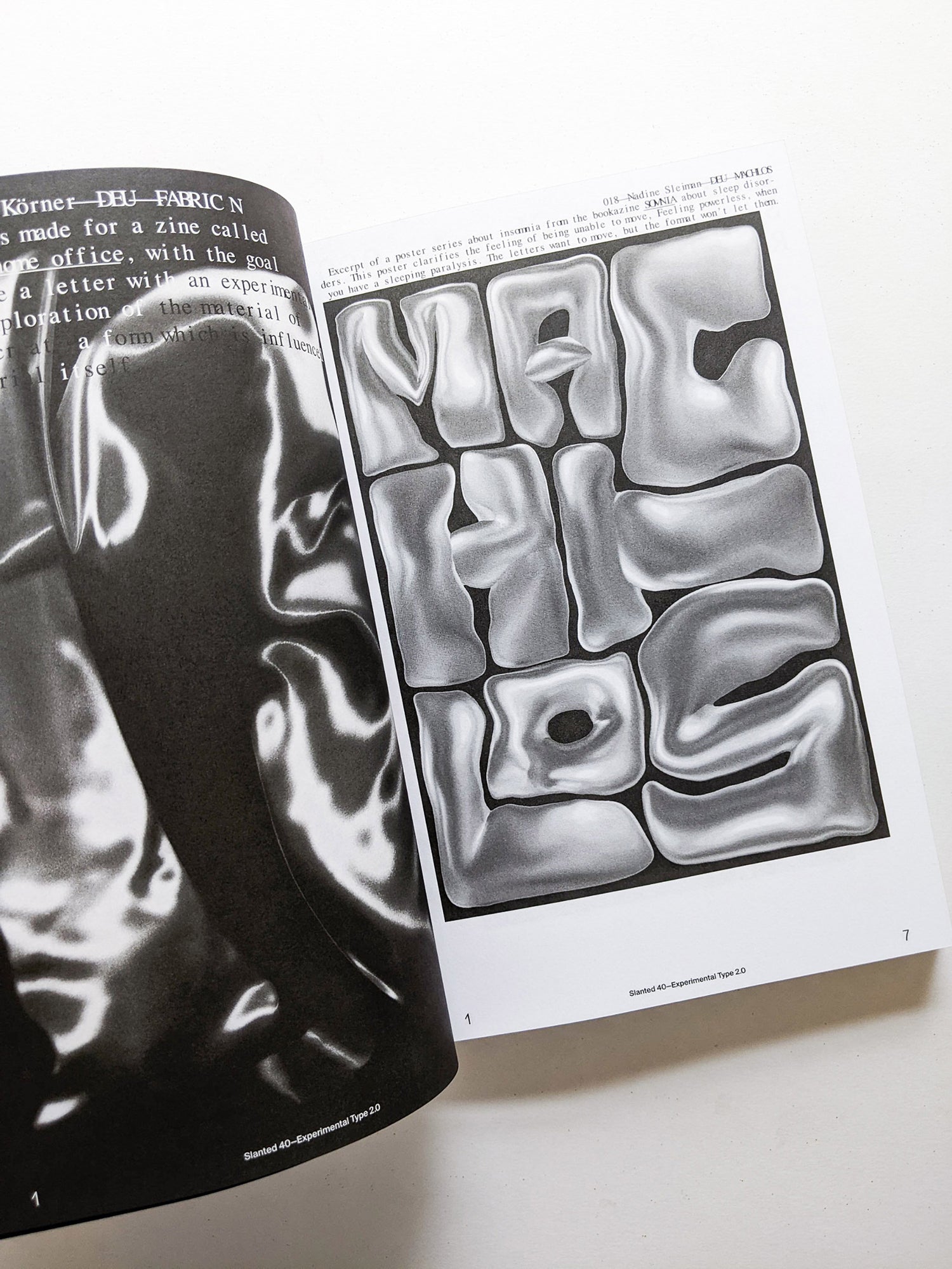 Slanted #40 Experimental Type 2.0 (extended bw reprint)