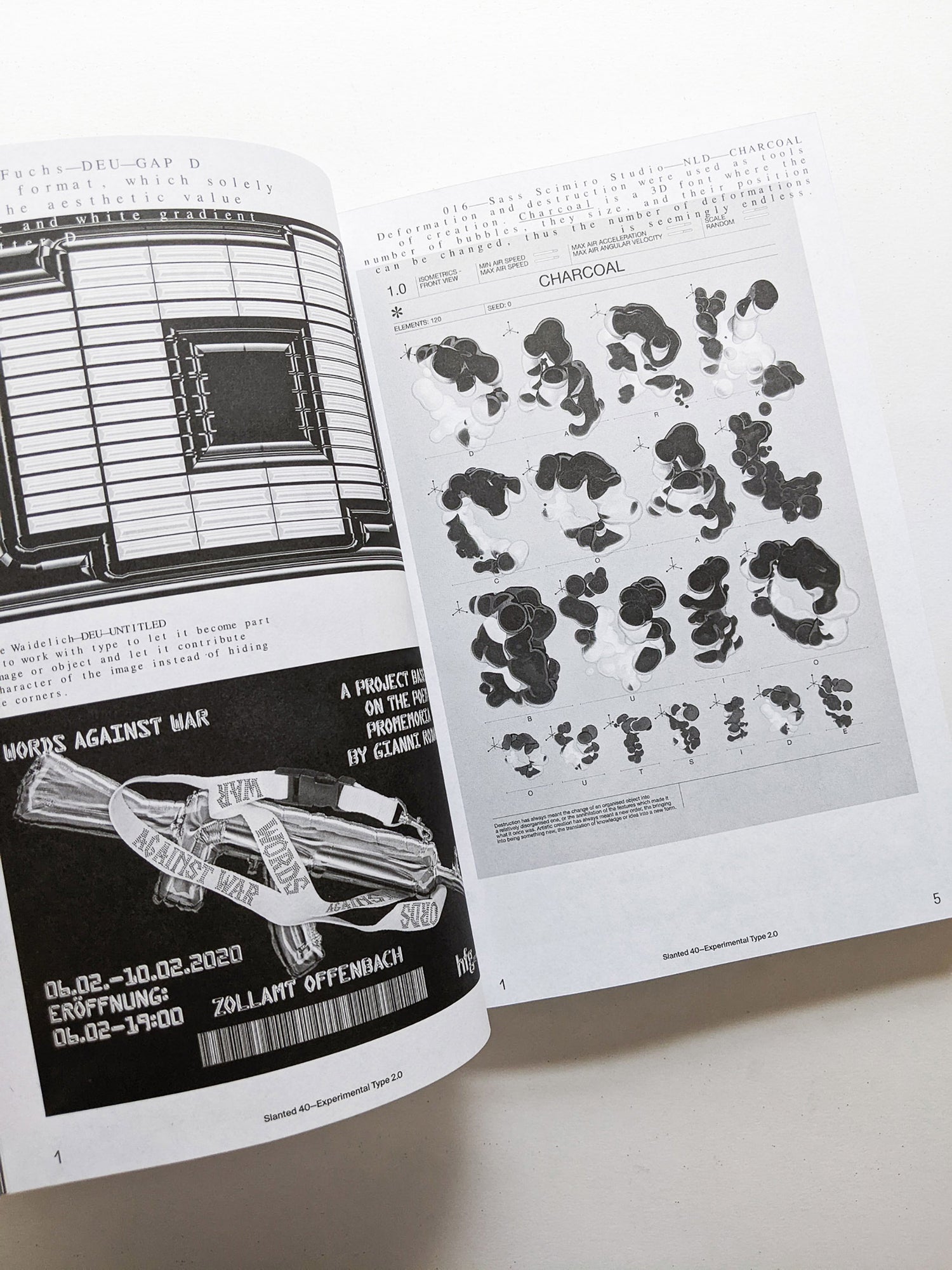 Slanted #40 Experimental Type 2.0 (extended bw reprint)