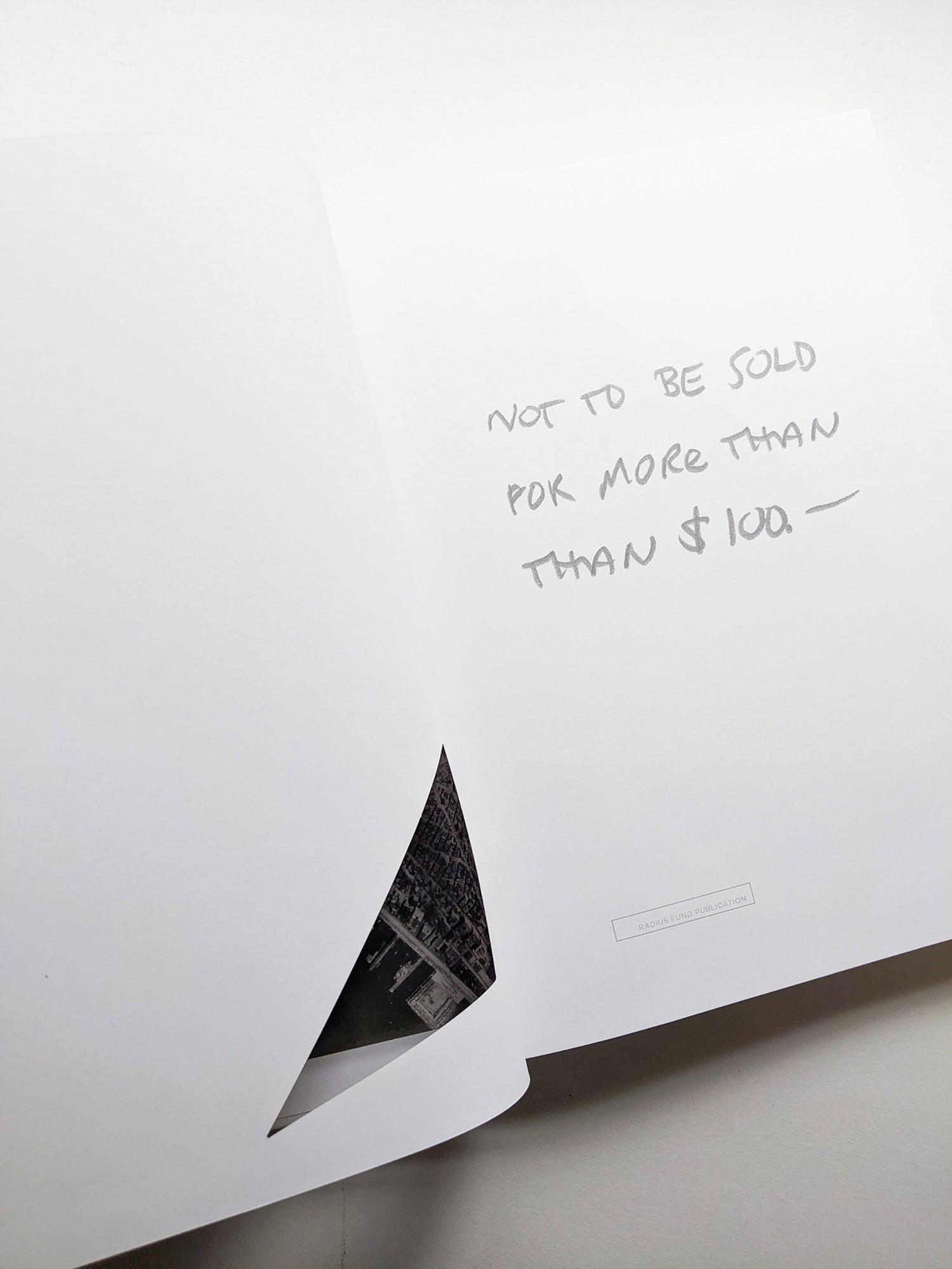 NOT TO BE SOLD FOR MORE THAN $100 / Sol LeWitt