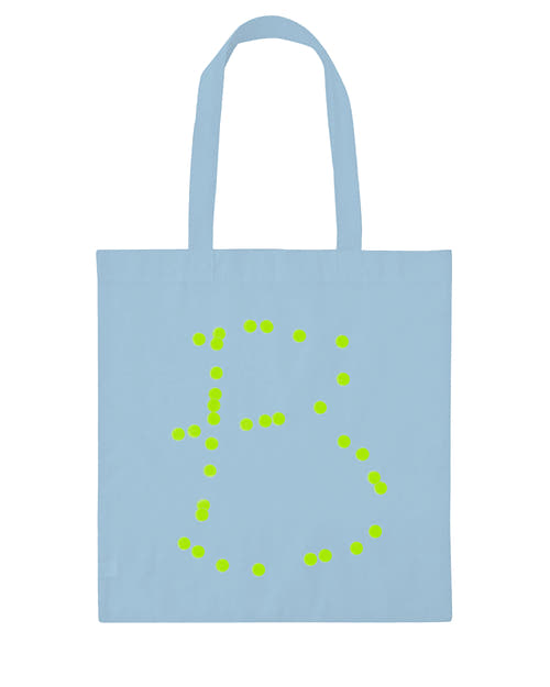 AB Tote Bag (Pastel Blue)