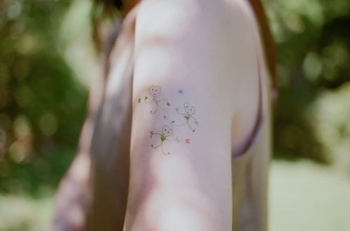 Tattoo Sticker: Dancing Clover