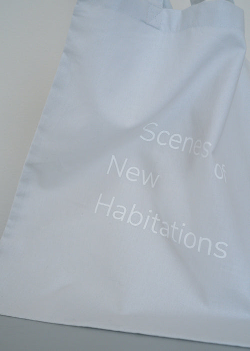 New Habitations TOTE BAG: light blue