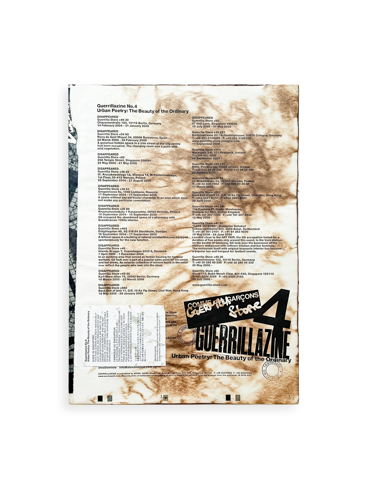 GUERRILLAZINE No.4: Urban Poetry – The Beauty of the Ordinary (2006)