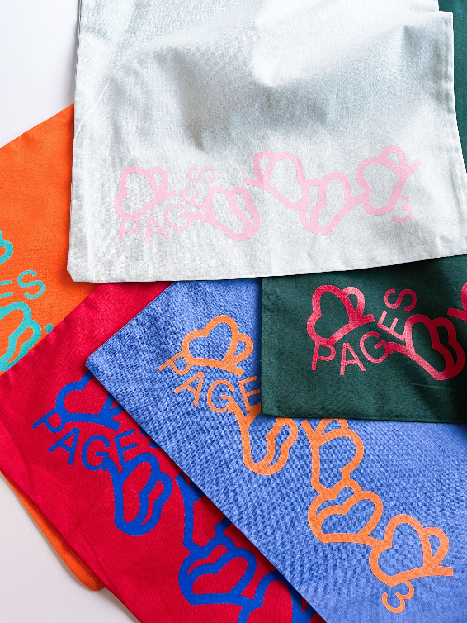 Pages Fukuoka Art Book Fair 2026 Tote Bag (Orange)