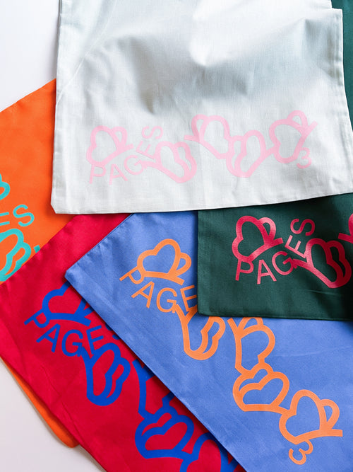 Pages Fukuoka Art Book Fair 2026 Tote Bag (Red)