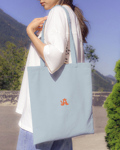 AB Tote Bag (Pastel Blue)