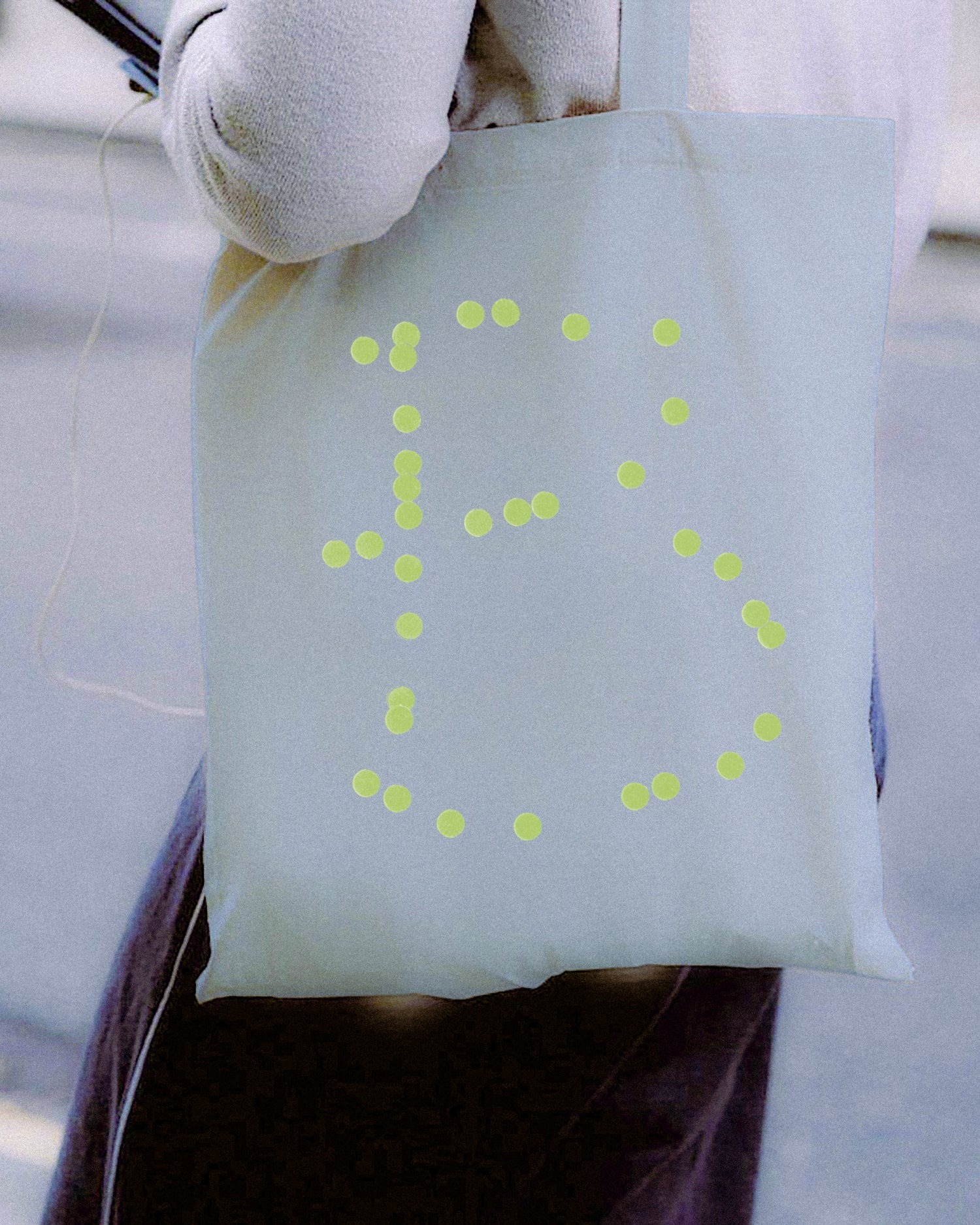 AB Tote Bag (Pastel Blue)